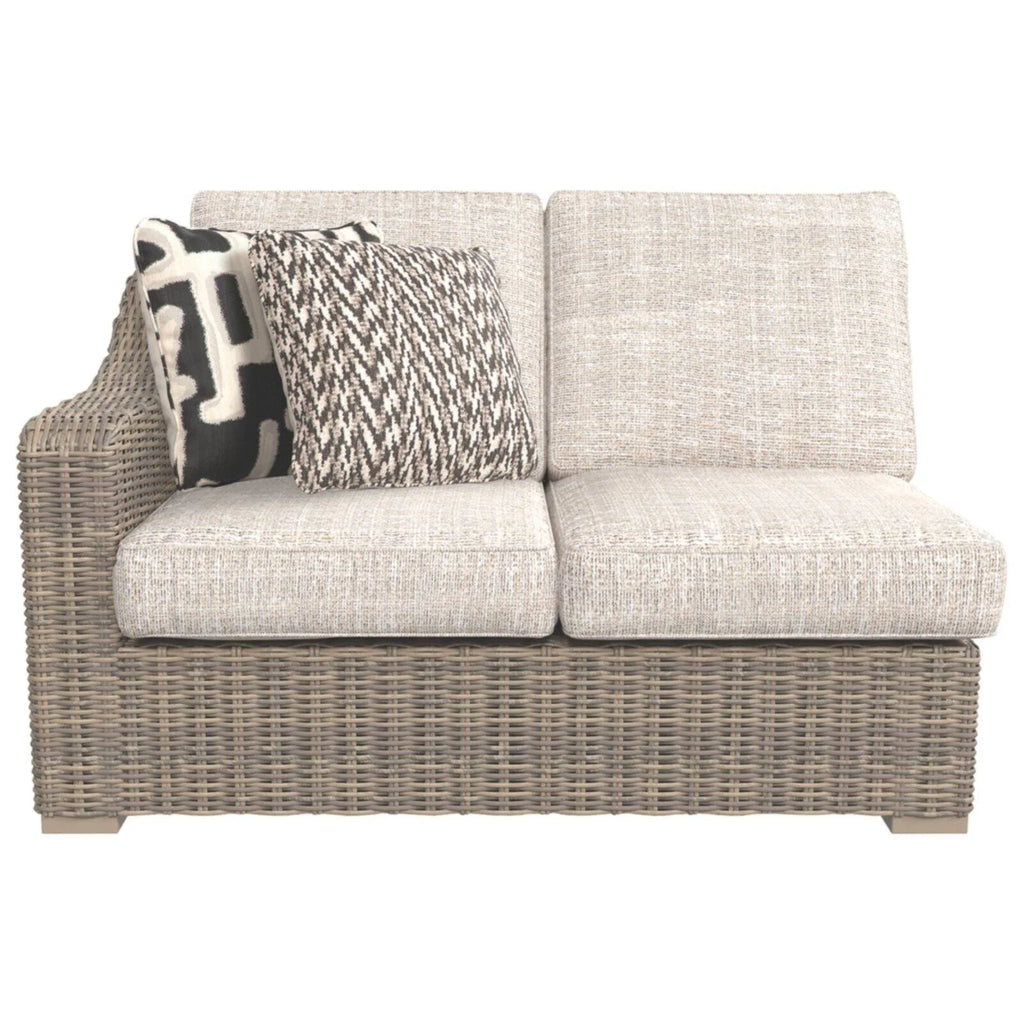 Beige 2 Piece Patio Loveseat Set Q786