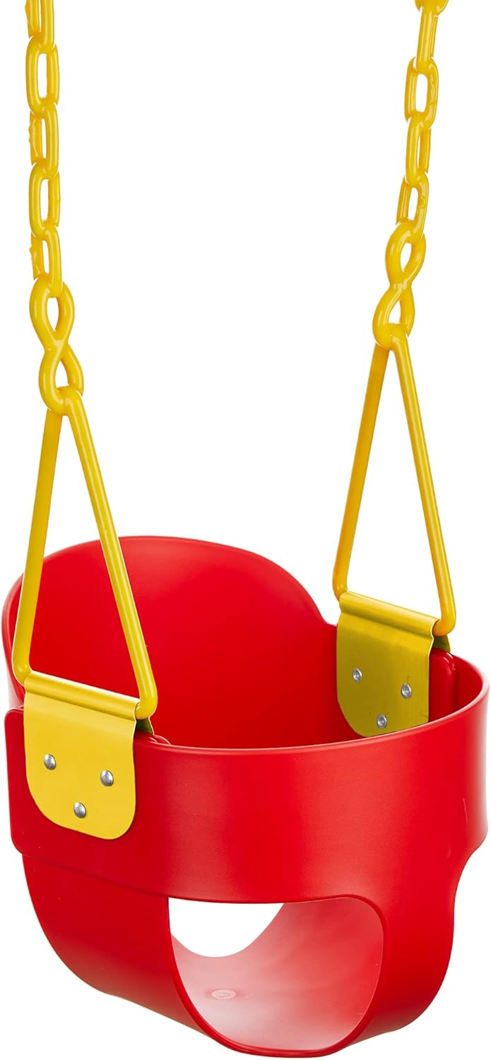 Blue Toddler Swing with Chain and Carabiners I932