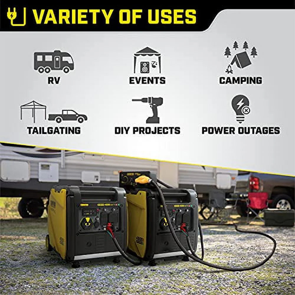 4500-Watt Dual Fuel Portable Inverter Generator Y6979