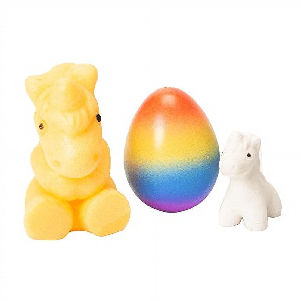 6PC Surprise Growing Unicorn Hatching Rainbow Egg Kids Toys P66577