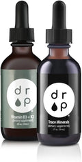 Organic Trace Minerals Electrolyte Drops and Vitamin D3+K2 Drops Bundle O159
