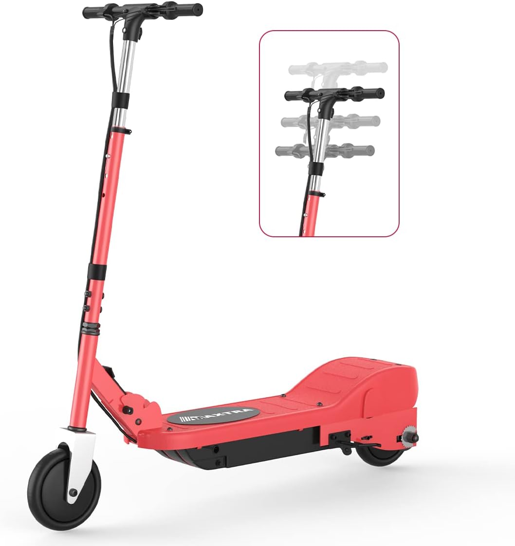 Electric Scooter, Foldable, Adjustable Height, 10mph, 155lbs Max Load C219748