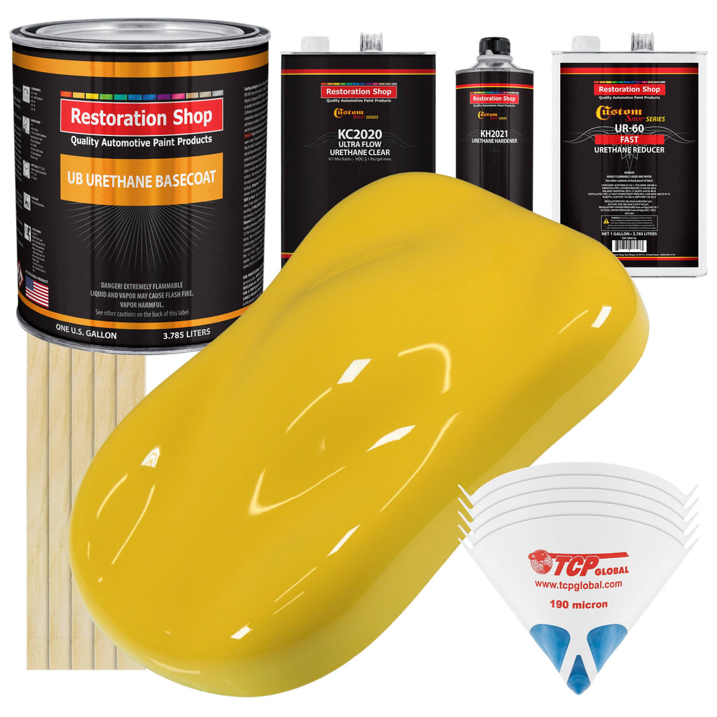 Daytona Yellow Gallon Urethane Basecoat Clearcoat Car Paint Kit B355218