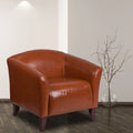 Cognac LeatherSoft Chair P30030