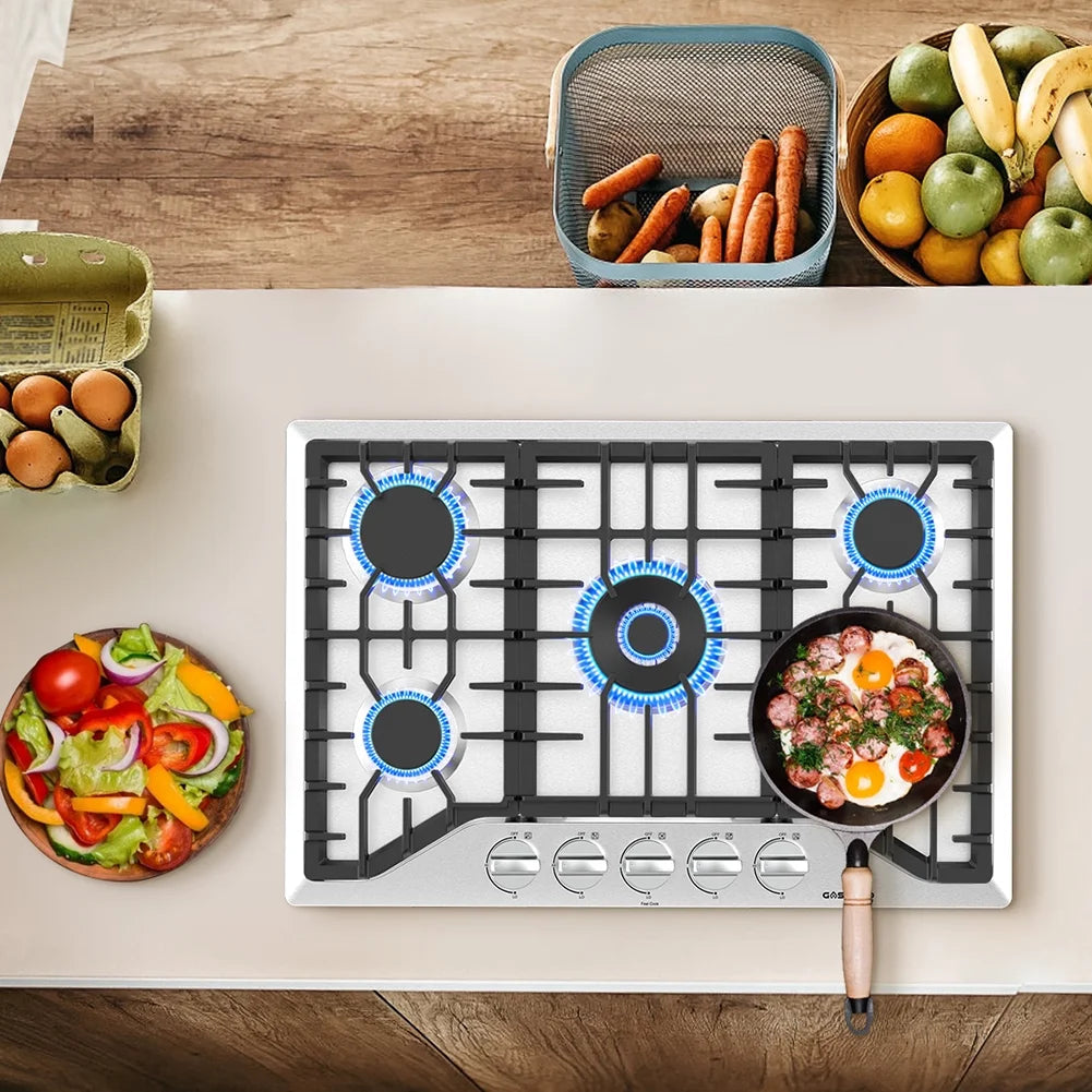 30" 5 Burners Stainless Steel Gas Cooktop R785314