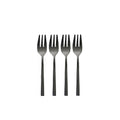 Black 14.4cm Cake Cutlery Fork 4 Pcs E196
