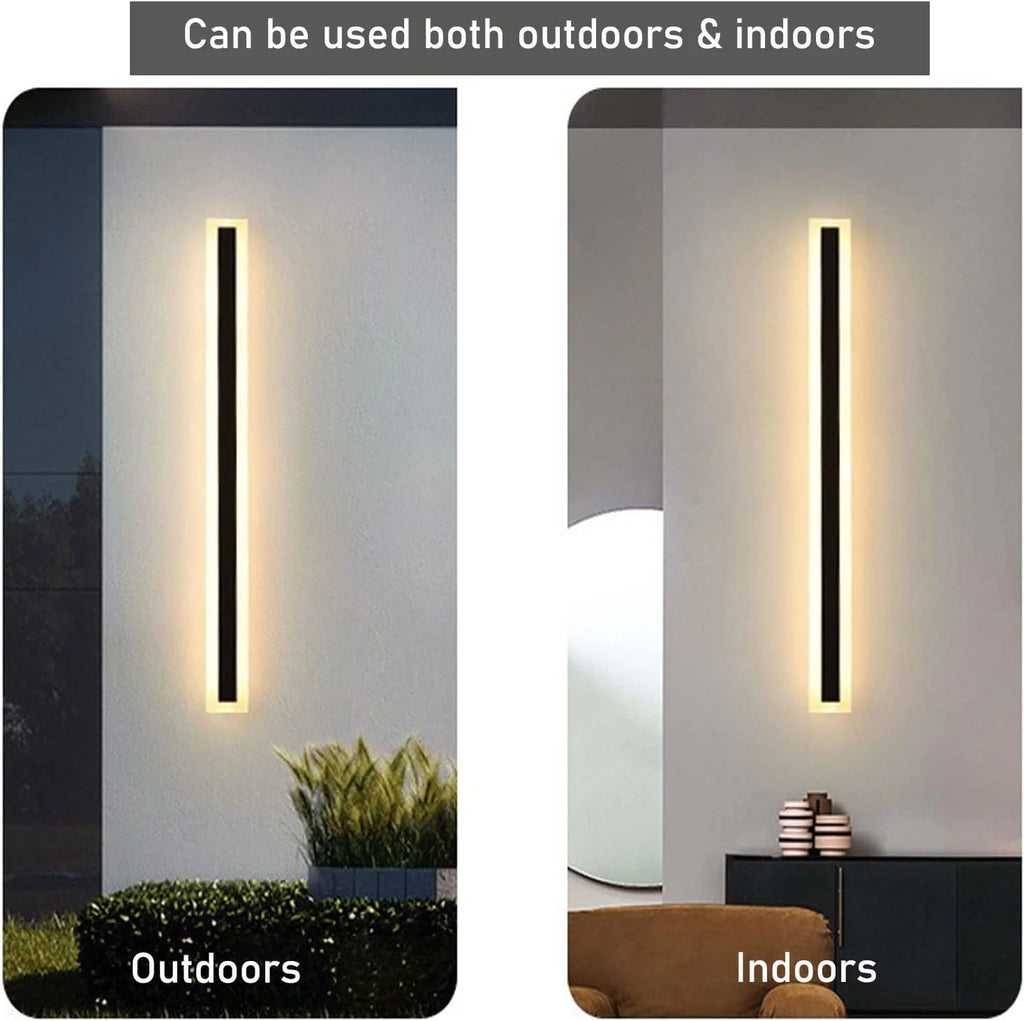 2 Pack 31.5 Inch LED Wall Light Waterproof Black T539312