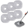 Spin Mop and Bucket Set with Separate Dirty and Clean Water, 2 Replaceable Mop Pads O6397