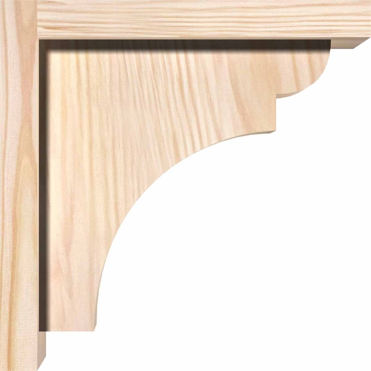 Yorktown Smooth Corbel with Backplate, Douglas Fir U9607