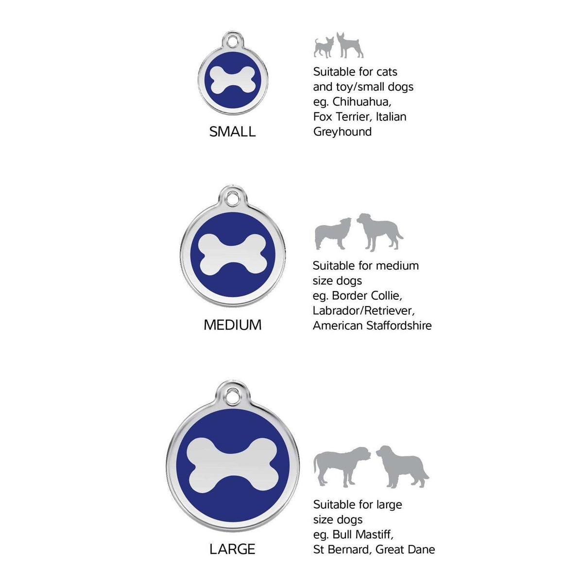 Enamel Pet ID Tag Heart M7111