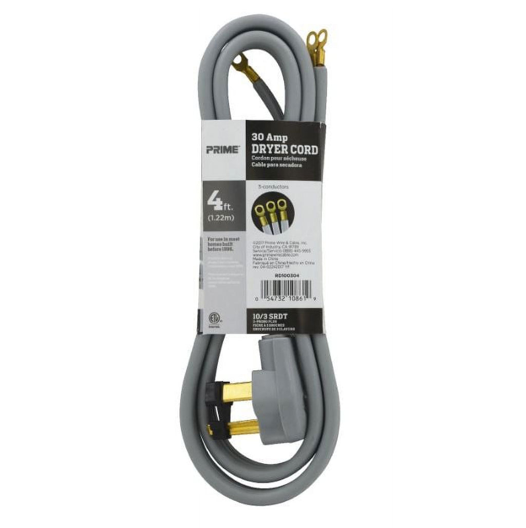 3 Pack 30 Amp 3-Wire Dryer Cord K723