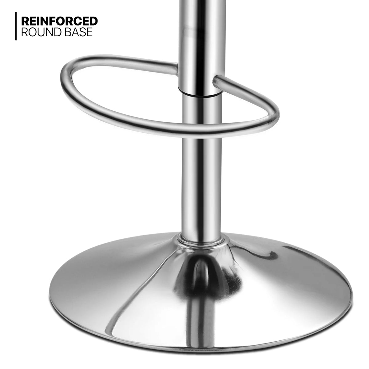Set of 2 Height Adjustable Faux Leather Bar Stools F644172