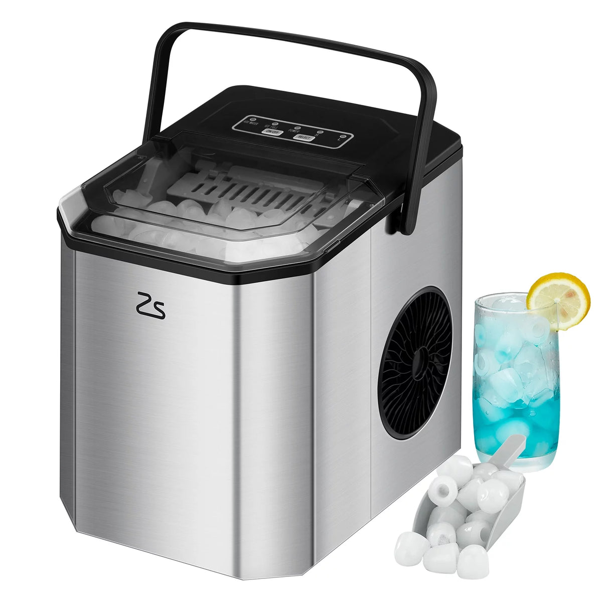 Countertop Ice Maker Self-Cleaning Bullet Ice J4428