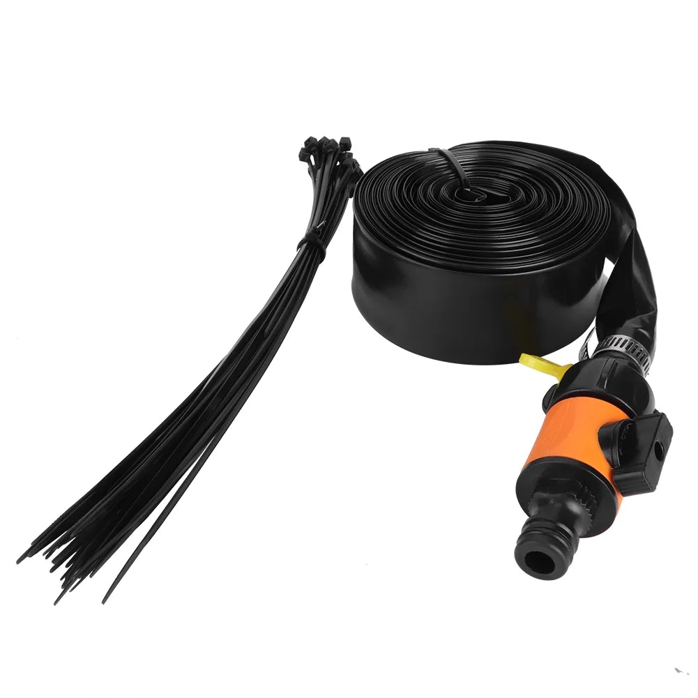 Rociador de agua de trampolín al aire libre PVC Naranja 15m M93860