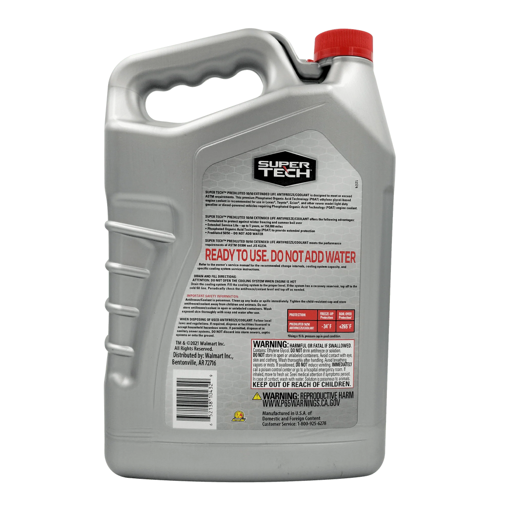 Red Antifreeze Prediluted 50/50 P1497