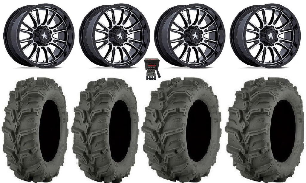 14" Machined Wheels 27" Mud Lite XTR Tires A5430