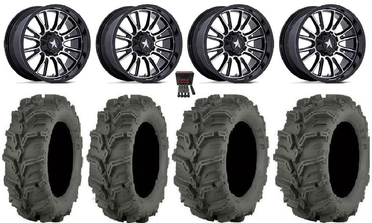 14" Machined Wheels 27" Mud Lite XTR Tires A5430
