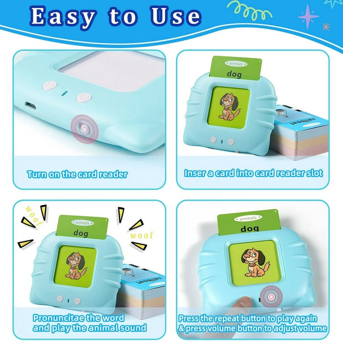 Talking Flash Cards Educational Toys for Toddlers Z249