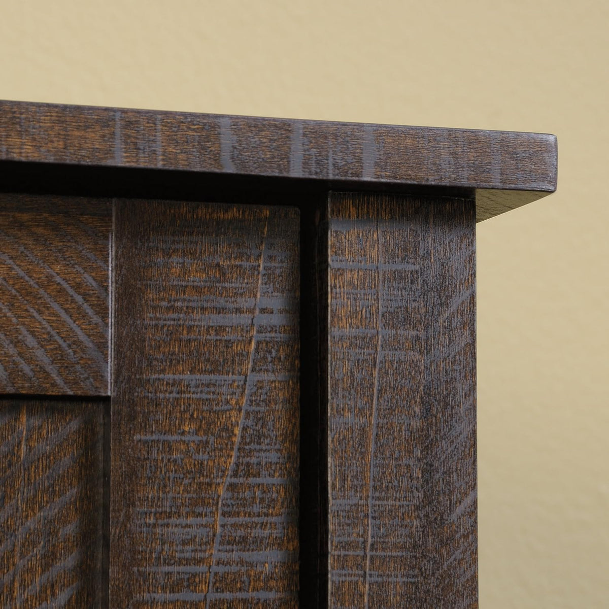 Rustic Walnut Storage Cabinet C615201