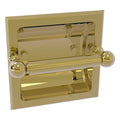 Recessed Toilet Paper Holder Unlacquered Brass M3782