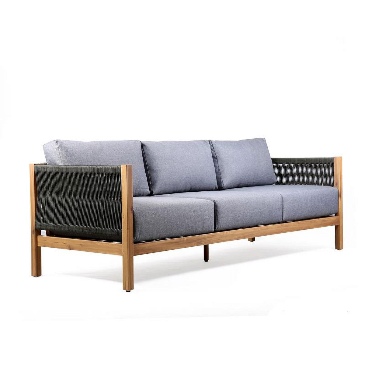 Dark Gray Polyester Fabric Outdoor Sofa J188