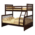 Twin Over Full Wooden Bunk Bed with Slatted Headboard M55455
