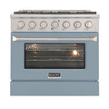 Light Blue 4 Burner Dual Fuel Range S707968
