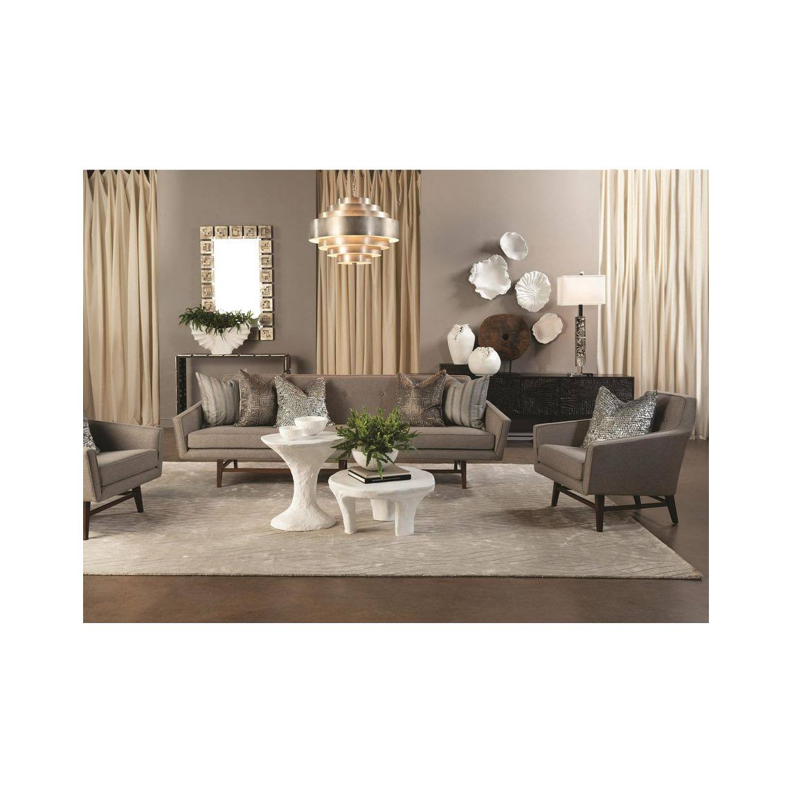 White Curled Wall Decor Y9022